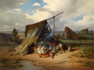 Lagernde Zigeuner von Alois Schonn